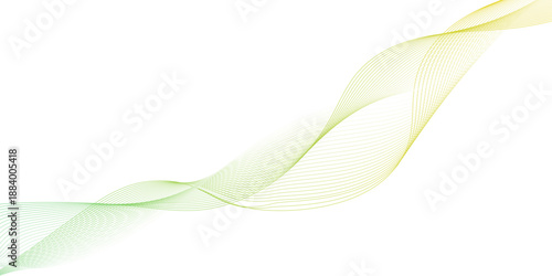 Abstract double helix structure composed of fine digital particles in shades of green and orange dynamic abstract flow of gradient colors on a transparent background, light-green lines create flowing,