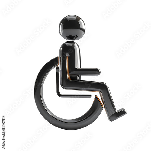 Person sitting in wheelchair with black background and black and white image.