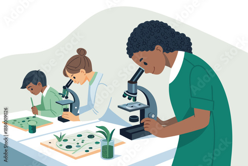 Biology Class Microscope Observation Table