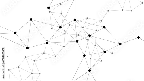 Seamless geometric pattern vector illustration featuring a digital network structure with circular and triangular shapes for a modern technology business connection backdrop