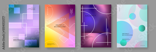 Modern abstract background featuring fluid geometric patterns and soft color transitions