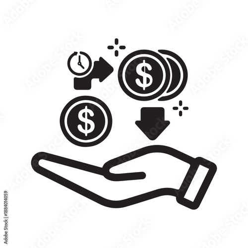 Compound Interest Long Term Investment Icon