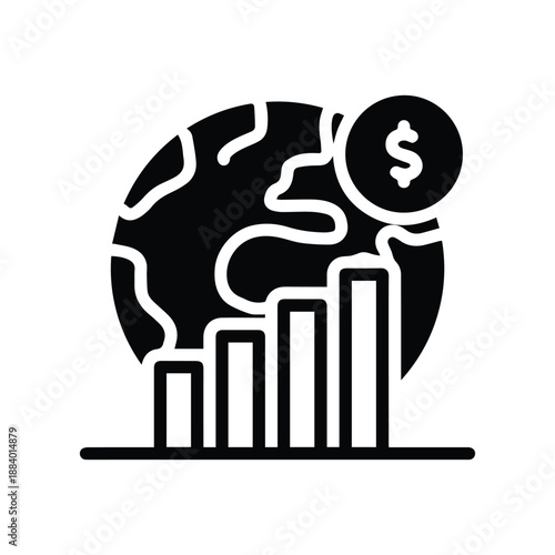 Economic Commercial Business Icon Vector