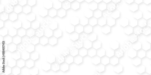 Dark hexagon wallpaper  geometric abstraction with lines and dots, White and light gray hexagon pattern on white background, geometric hexagonal honeycomb polygon science biology background.