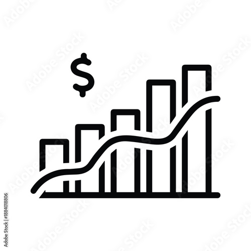 Upward Performance Expansion Vector Icon