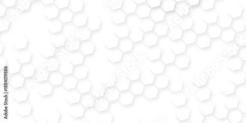 Dark hexagon wallpaper  geometric abstraction with lines and dots, White and light gray hexagon pattern on white background, geometric hexagonal honeycomb polygon science biology background.