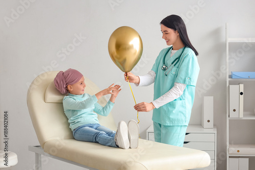 Little girl after chemother...