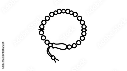 Simple black chain bracelet with clasp and extender.