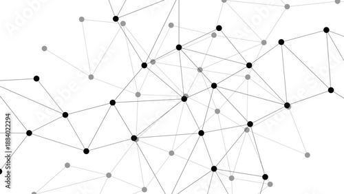 An abstract vector illustration featuring a seamless geometric pattern of circles and lines that creates a high-tech network structure for business communication and web design backdrops