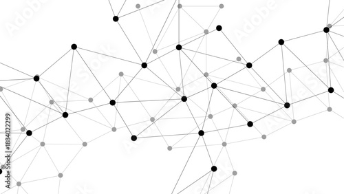 Seamless abstract geometric background vector illustration featuring a digital network pattern with connected lines and circular shapes for a modern business communication technology wallpaper design