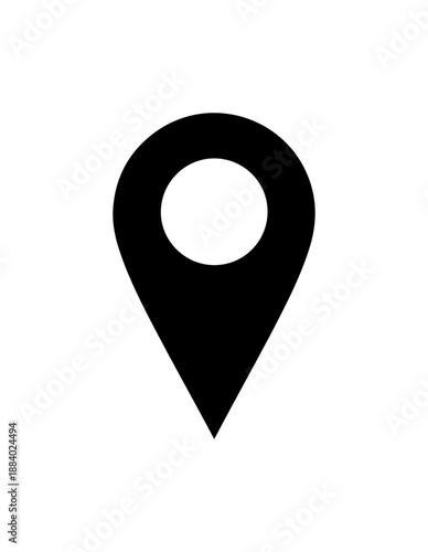 Minimalist Location Icon for Design Projects