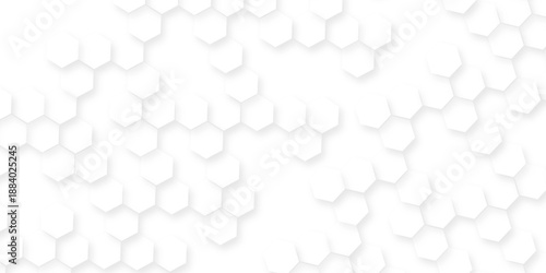 Abstract geometric white background surface with hexagonal, clear pattern abstract background hexagon white,  hexagon shapes gives off a calming effect, abstract hexagon honeycomb background.