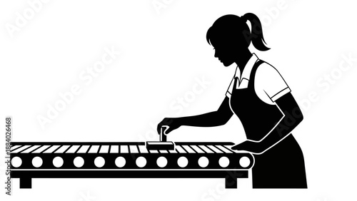 Woman playing musical instrument with skill.