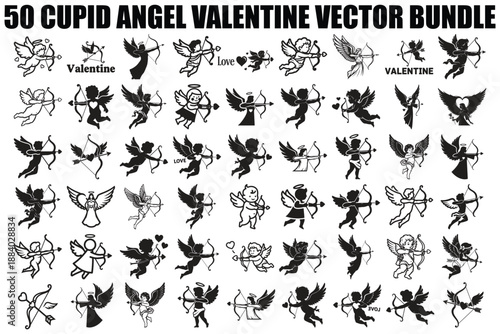 Cupid Angel Valentine Vector Bundle