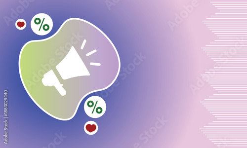 Digital Marketing and Promotion Illustration for Advertising, Engagement, and Brand Awareness