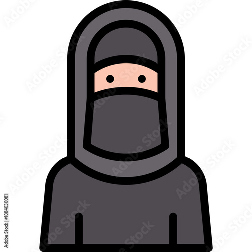Muslim Woman in Niqab