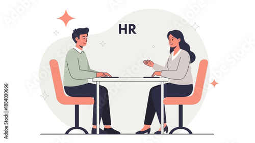HR Interview: Candidate and Recruiter Discussing Job Opportunity