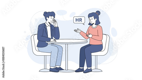 HR Interview: Candidate Applying for Job, Discussing Career Opportunities