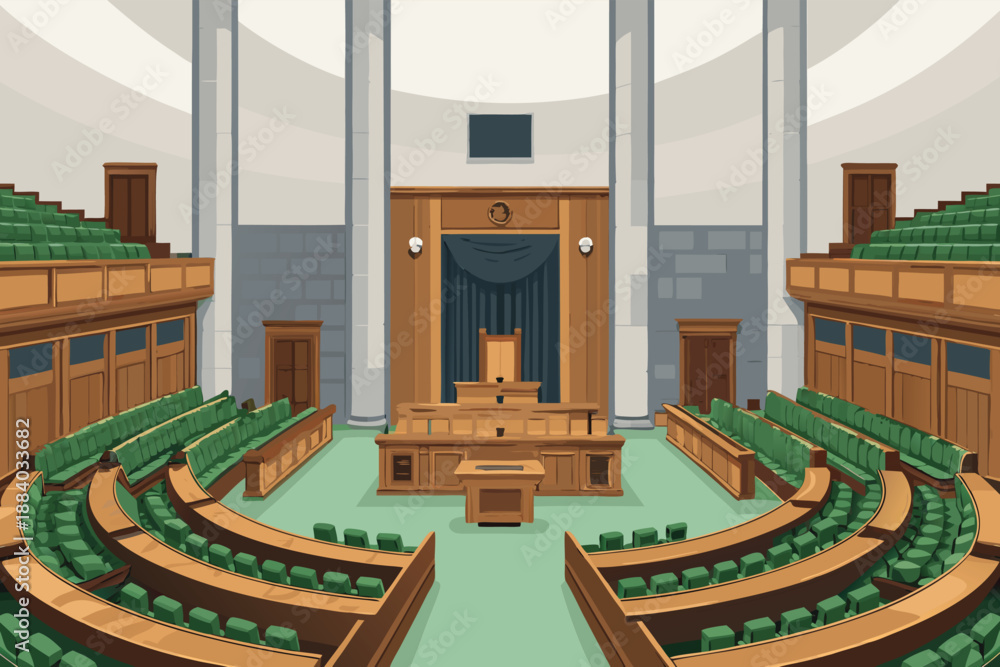 Fototapeta premium Legislative Session Assembly Interior