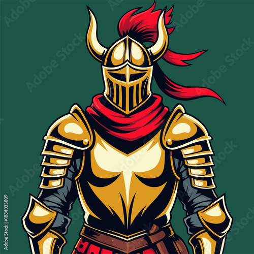 vector image of ancient armor