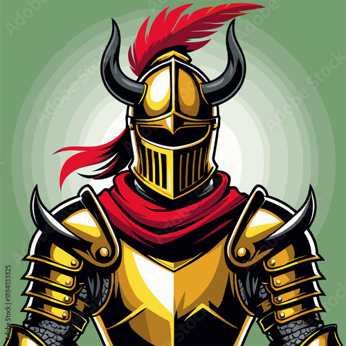 vector image of ancient armor