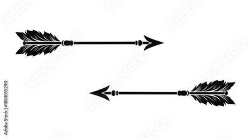 a simple black and white image featuring two arrows pointing to the right