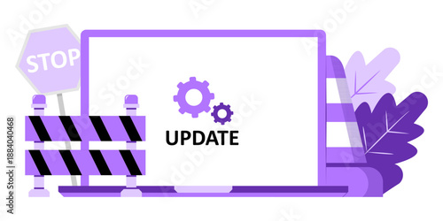 Software Update Concept Illustration