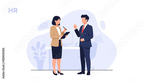 HR Professional Interviews Candidate for Job Vacancy