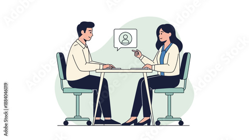 Job Interview - Candidate and Recruiter Discussing Career Opportunities