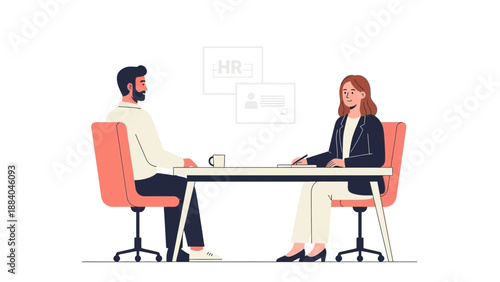 Job Interview: Candidate and Recruiter Discussing Career Opportunities