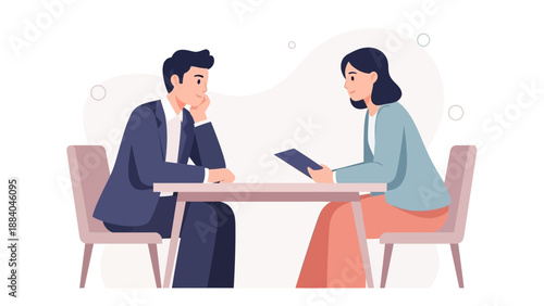 Job Interview: Candidate and Recruiter Discussing Career Opportunities