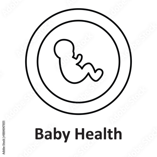 Baby Health Vector Icon which can easily modify or edit