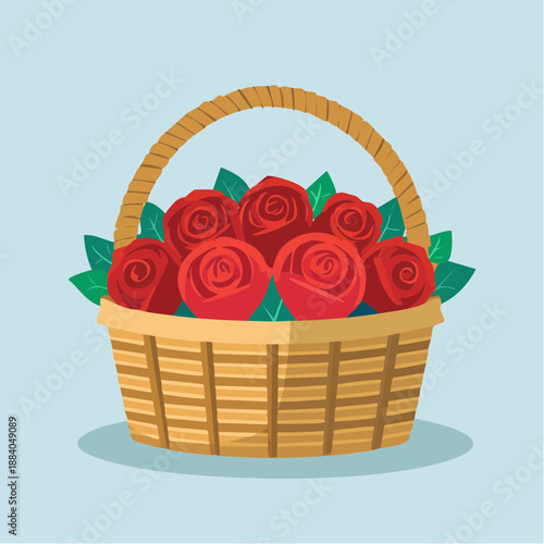 basket of roses
