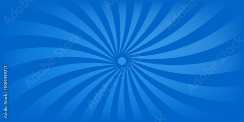 Pop art comic blue background with halftone, rays, gradient. Vector cartoon illustration in retro style. Design for comic book, poster, banner