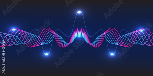 Music equalizer sound wave illustration vector.