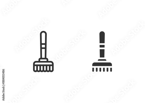 Broom Icon Set Multiple Style Collection