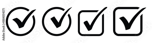 Check mark icon. Vector illustration