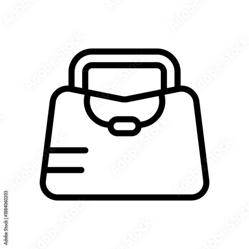 satchel bag icons minimalist flat style design, satchel bag Vector illustration on white background