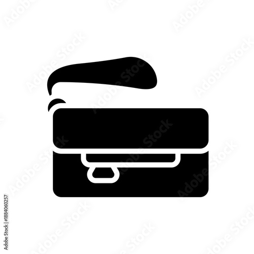 wristlet bag icons minimalist flat style design, wristlet bag Vector illustration on white background