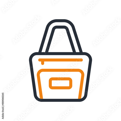 saddle bag icons minimalist flat style design, saddle bag Vector illustration on white background