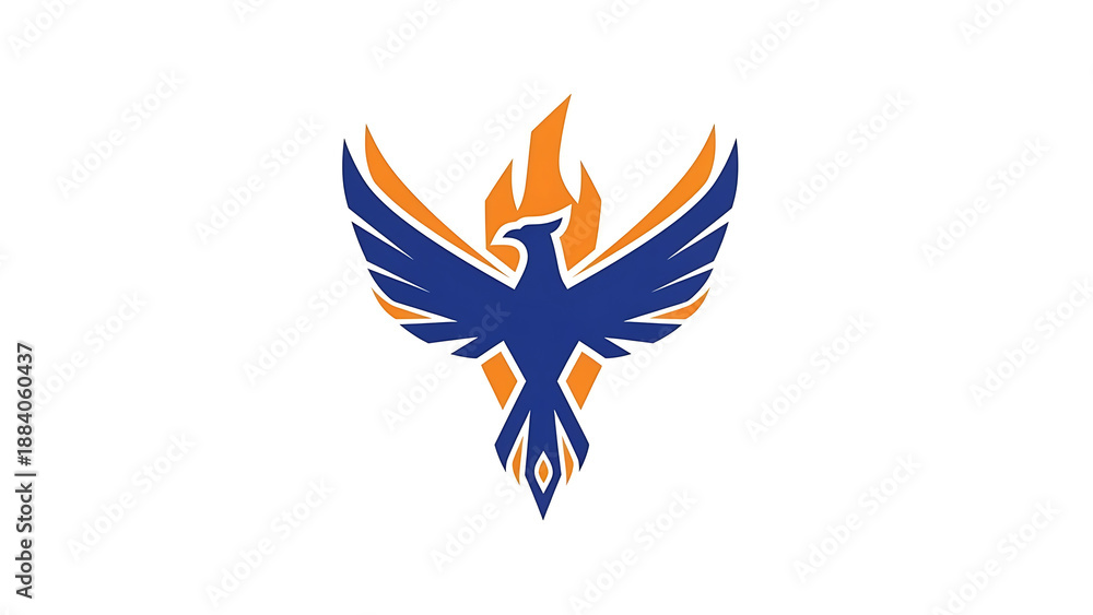 Naklejka premium vector illustration of an abstract colorful bird