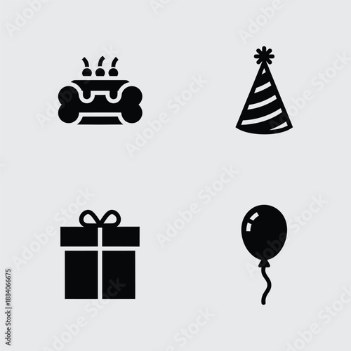 set of christmas icons