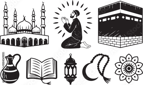 Islam religion arab kaaba muslim ramadan mosque quran kareem praying culture