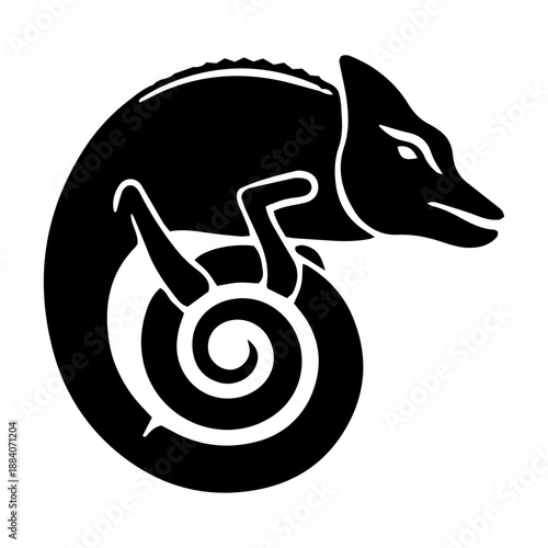 Black and white animals with vector transport icons