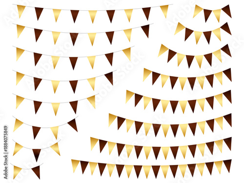 ガーランド三角、曲線、m金18茶