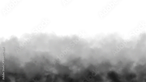 Konstfotografi Thick grey smoke overlay with dense fog cloud, cinematic atmospheric effect for