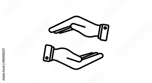 Two hands reaching out to each other in a gesture of trust and partnership