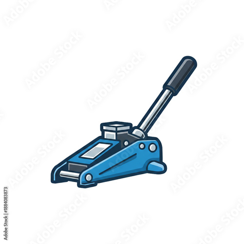 motor vehicle jack, isolated on white background.