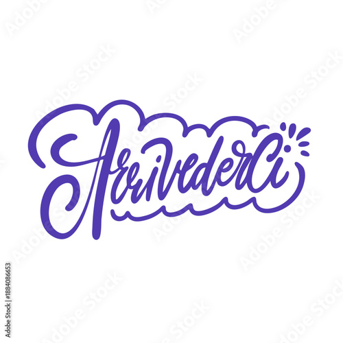 Hand drawn lettering illustration with the word Handmade