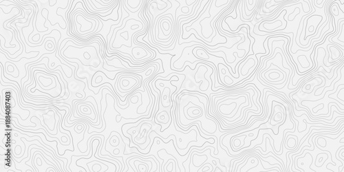 Continuous white contour lines shaping a calm abstract land surface
Modern minimal topographic map pattern with layered relief aesthetics